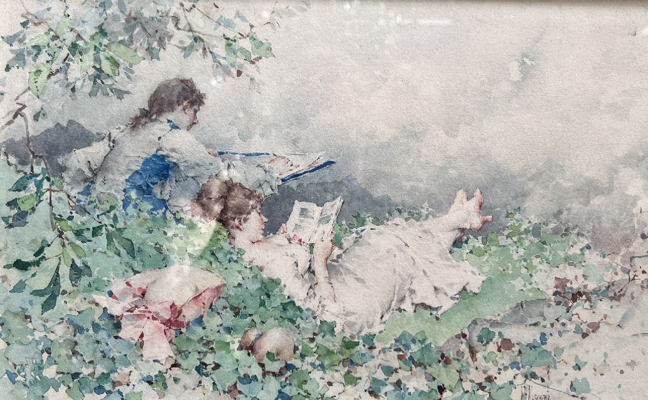 Frederik Hendrik Kaemmerer | x, Aquarell auf Papier, 28,0 x 45,0 cm, Unterzeichnet u.R. Frederik Hendrik Kaemmerer | x, Aquarell auf Papier, 28,0 x 45,0 cm, Unterzeichnet u.R.