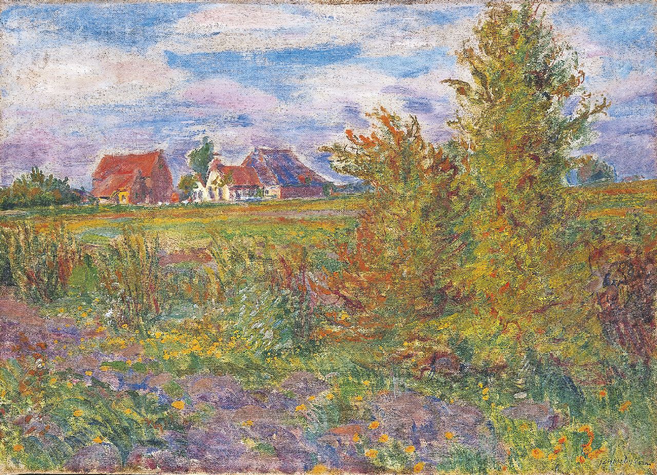 Dijkstra J. | Johannes 'Johan' Dijkstra | Gemälde zum Verkauf angeboten | Bauernhaus in der Groninger Landschaft, Öl auf Leinwand 50,7 x 70,6 cm, Unterzeichnet u.r. Dijkstra J. | Johannes 'Johan' Dijkstra | Gemälde zum Verkauf angeboten | Bauernhaus in der Groninger Landschaft, Öl auf Leinwand 50,7 x 70,6 cm, Unterzeichnet u.r.