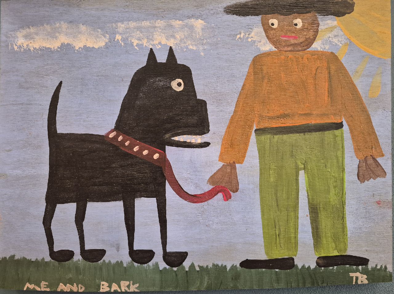 Brown T. | Timothy 'Tim' Brown | Gemälde zum Verkauf angeboten | Me and bark, Öl auf Holz 34,3 x 45,5 cm, Unterzeichnet u.r. Brown T. | Timothy 'Tim' Brown | Gemälde zum Verkauf angeboten | Me and bark, Öl auf Holz 34,3 x 45,5 cm, Unterzeichnet u.r.