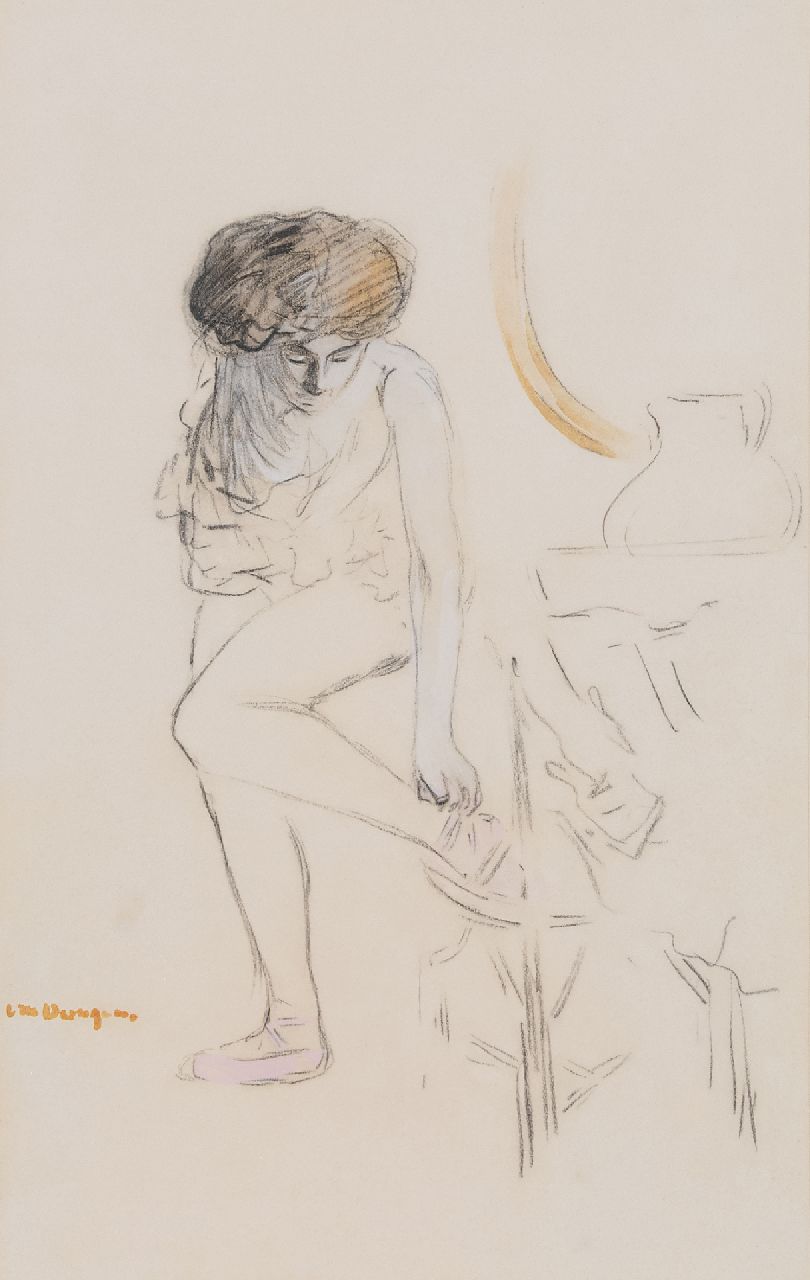 Dongen C.T.M. van | Cornelis Theodorus Maria 'Kees' van Dongen | Aquarelle und Zeichnungen zum Verkauf angeboten | Ballerina, Kreide und Aquarell auf Papier 49,0 x 31,0 cm, Unterzeichnet u.L. und zu datieren um 1903 Dongen C.T.M. van | Cornelis Theodorus Maria 'Kees' van Dongen | Aquarelle und Zeichnungen zum Verkauf angeboten | Ballerina, Kreide und Aquarell auf Papier 49,0 x 31,0 cm, Unterzeichnet u.L. und zu datieren um 1903