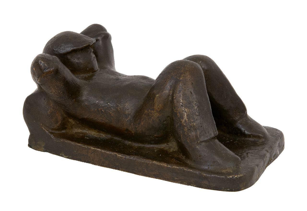 Wenckebach L.O. | Ludwig Oswald 'Oswald' Wenckebach | Skulpturen und Objekte zum Verkauf angeboten | Herr Jacques - Jacques mit Urlaub, Bronze 6,5 x 15,0 cm, zu datieren ca. 1958, cast in 1964 Wenckebach L.O. | Ludwig Oswald 'Oswald' Wenckebach | Skulpturen und Objekte zum Verkauf angeboten | Herr Jacques - Jacques mit Urlaub, Bronze 6,5 x 15,0 cm, zu datieren ca. 1958, cast in 1964