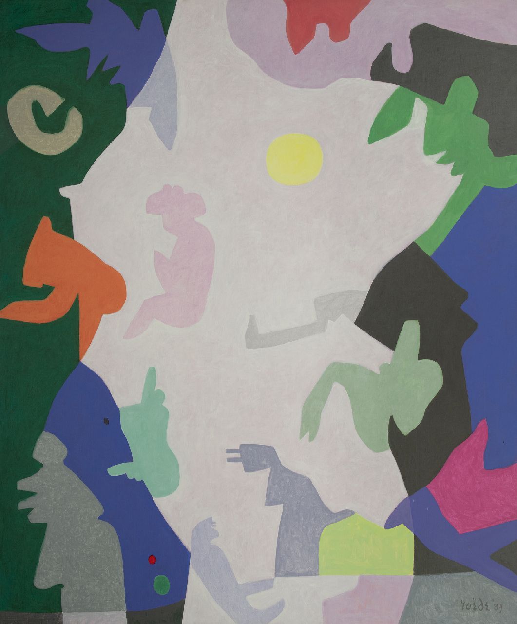 Roëde J. | Jan Roëde | Gemälde zum Verkauf angeboten | Lanzarote III, Acryl auf Leinwand 180,1 x 150,3 cm, Unterzeichnet u.R. und datiert '89 Roëde J. | Jan Roëde | Gemälde zum Verkauf angeboten | Lanzarote III, Acryl auf Leinwand 180,1 x 150,3 cm, Unterzeichnet u.R. und datiert '89