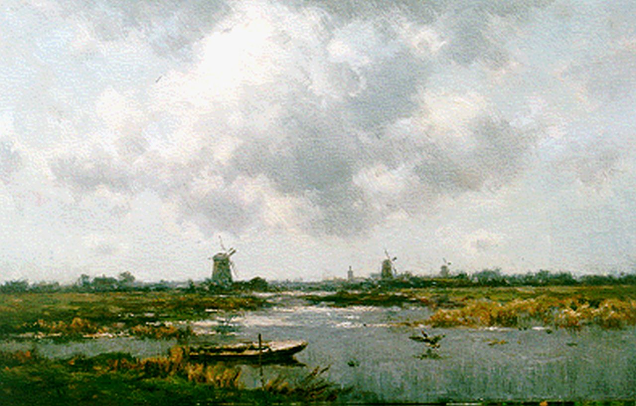 Rip W.C.  | 'Willem' Cornelis Rip, An extensive river landscape, Öl auf Leinwand 75,1 x 120,0 cm, signed l.l.