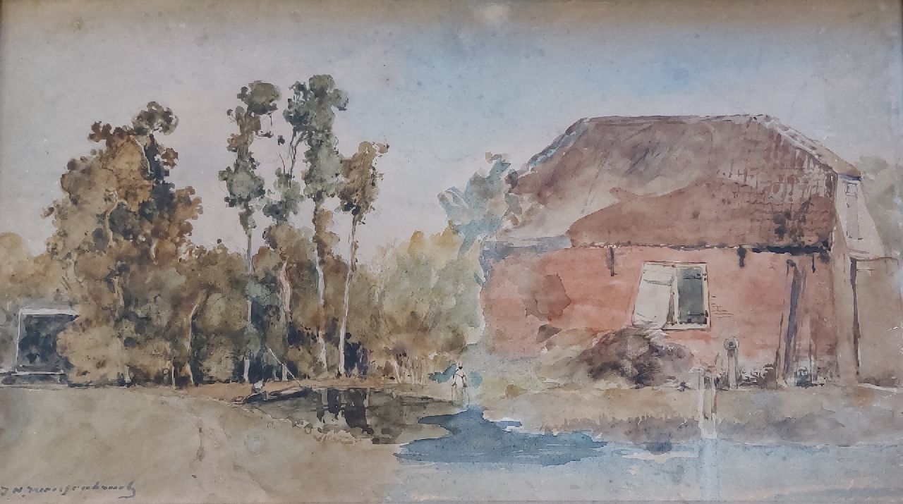Weissenbruch H.J. | Hendrik Johannes 'J.H.' Weissenbruch | Aquarelle und Zeichnungen zum Verkauf angeboten | x, Aquarell auf Papier 24,0 x 41,0 cm, Unterzeichnet u.L. Weissenbruch H.J. | Hendrik Johannes 'J.H.' Weissenbruch | Aquarelle und Zeichnungen zum Verkauf angeboten | x, Aquarell auf Papier 24,0 x 41,0 cm, Unterzeichnet u.L.