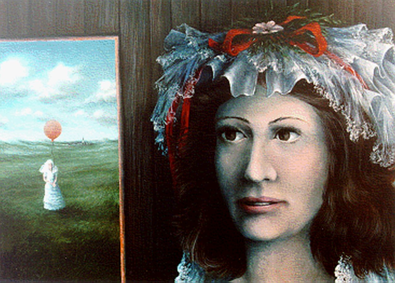 Dis J.A. van | Jan Anthony van Dis, Girl's dream, Öl auf Holz 30,7 x 43,2 cm, signed l.l. und dated '73
