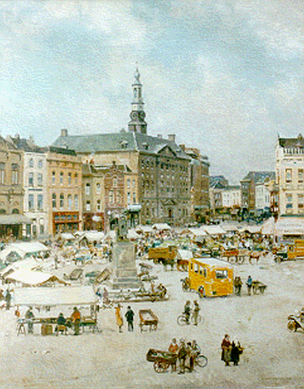 Vreedenburgh C.  | Cornelis Vreedenburgh, Market day, Den Bosch, Öl auf Leinwand 73,9 x 59,1 cm, signed l.r. und dated 1935