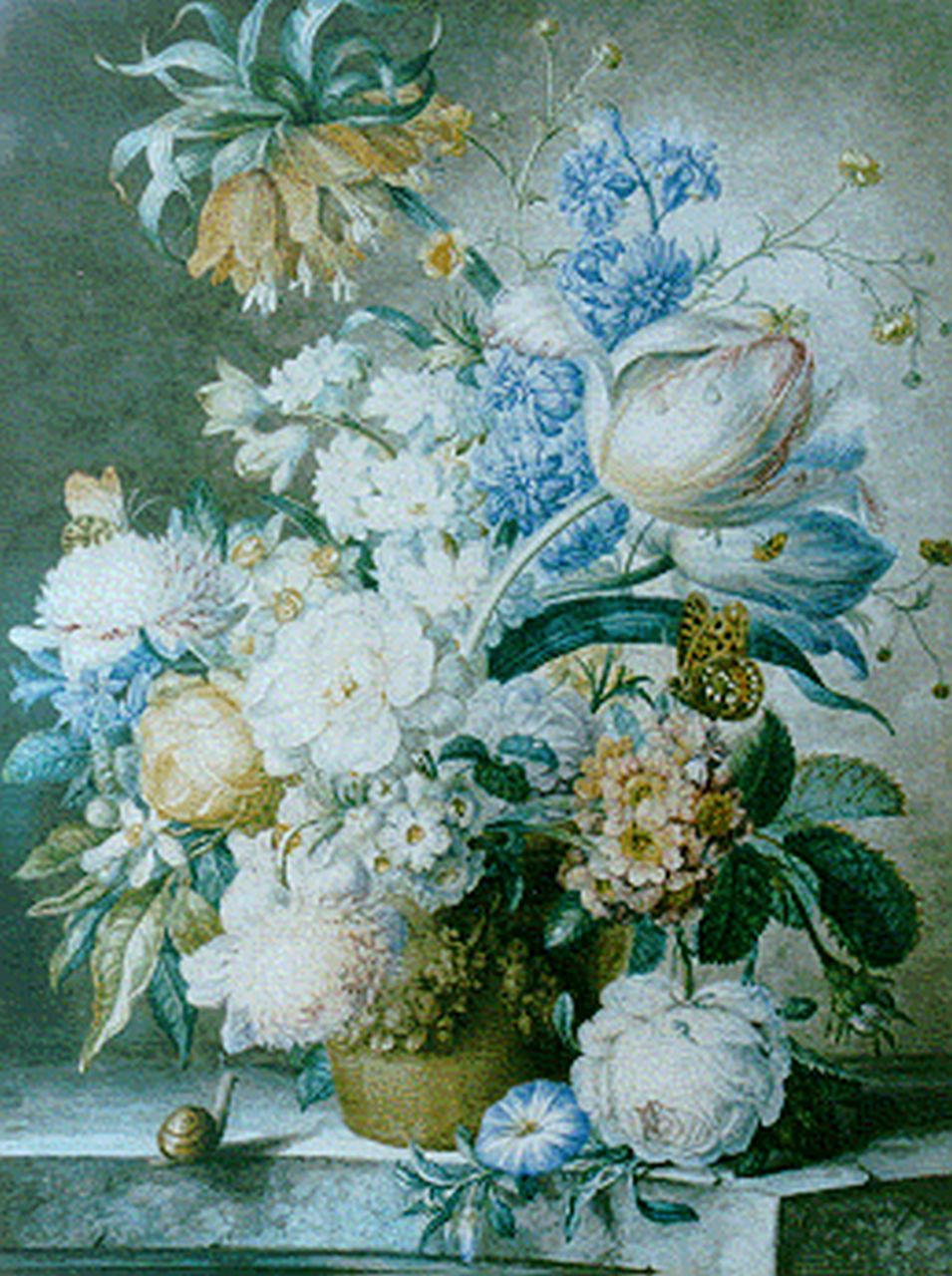 Wijnen O.  | Oswald Wijnen, A bunch of wildflowers, Aquarell auf Papier 30,3 x 23,0 cm, signed l.r. und dated 1777