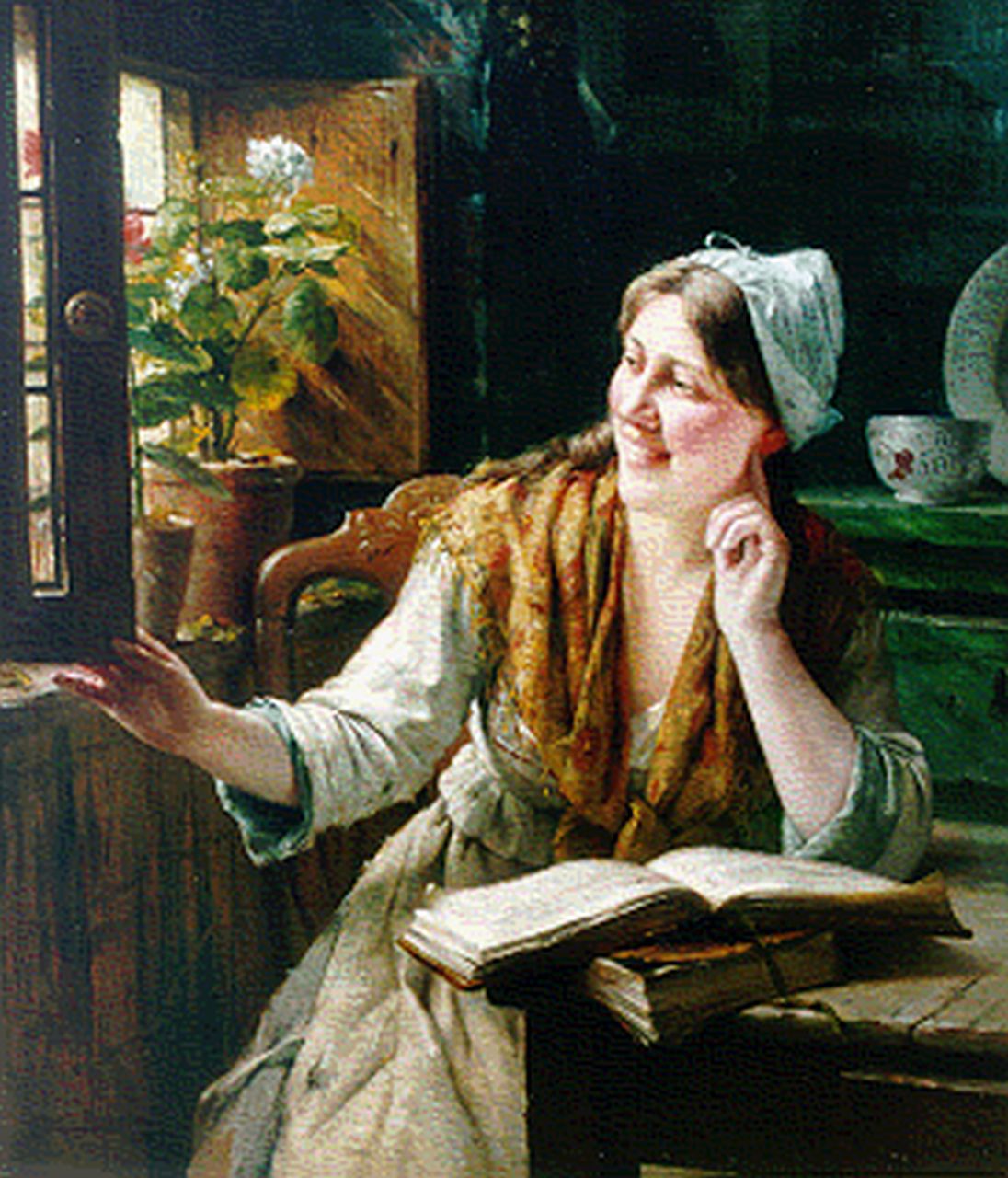 Portielje E.A.  | 'Edward' Antoon Portielje, A beautiful morning, Öl auf Leinwand 82,5 x 71,5 cm, signed l.l. und dated 1898