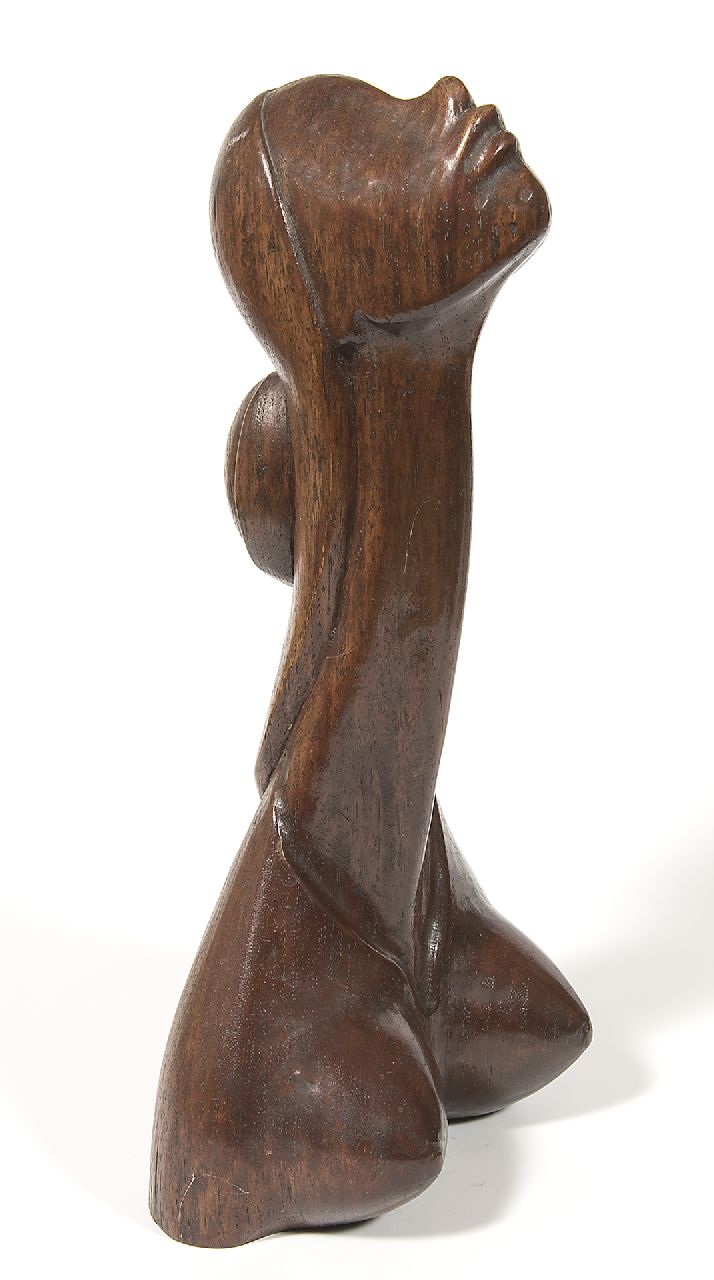 Luyn J. van | Jan van Luyn | Skulpturen und Objekte zum Verkauf angeboten | Frauenbüste, Holz 40,4 x 19,2 cm