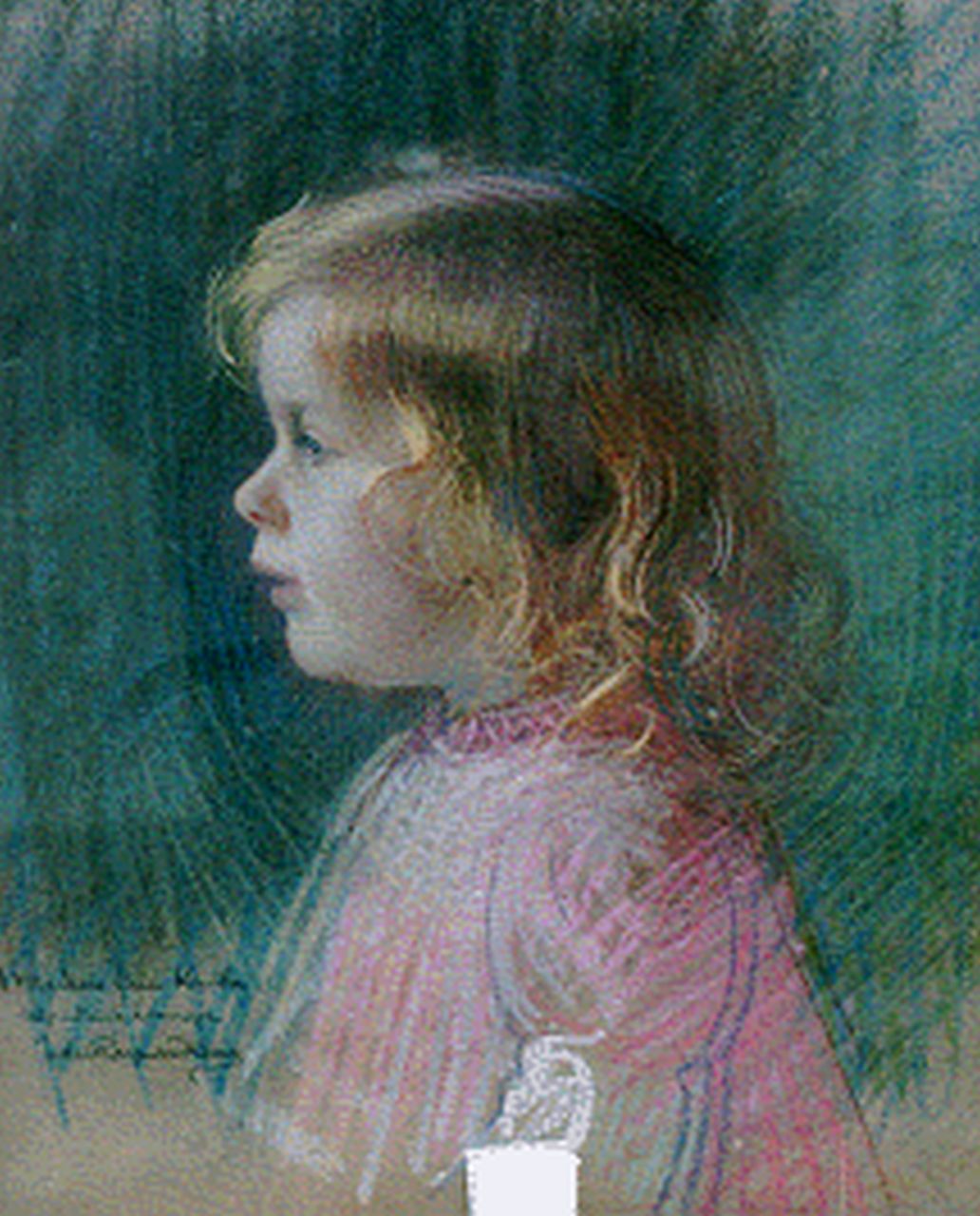 Koenig J.R.  | Jules Raymond Koenig, Portrait of Christiane, Pastell auf Papier 46,3 x 38,2 cm, signed l.l. und dated October 1905