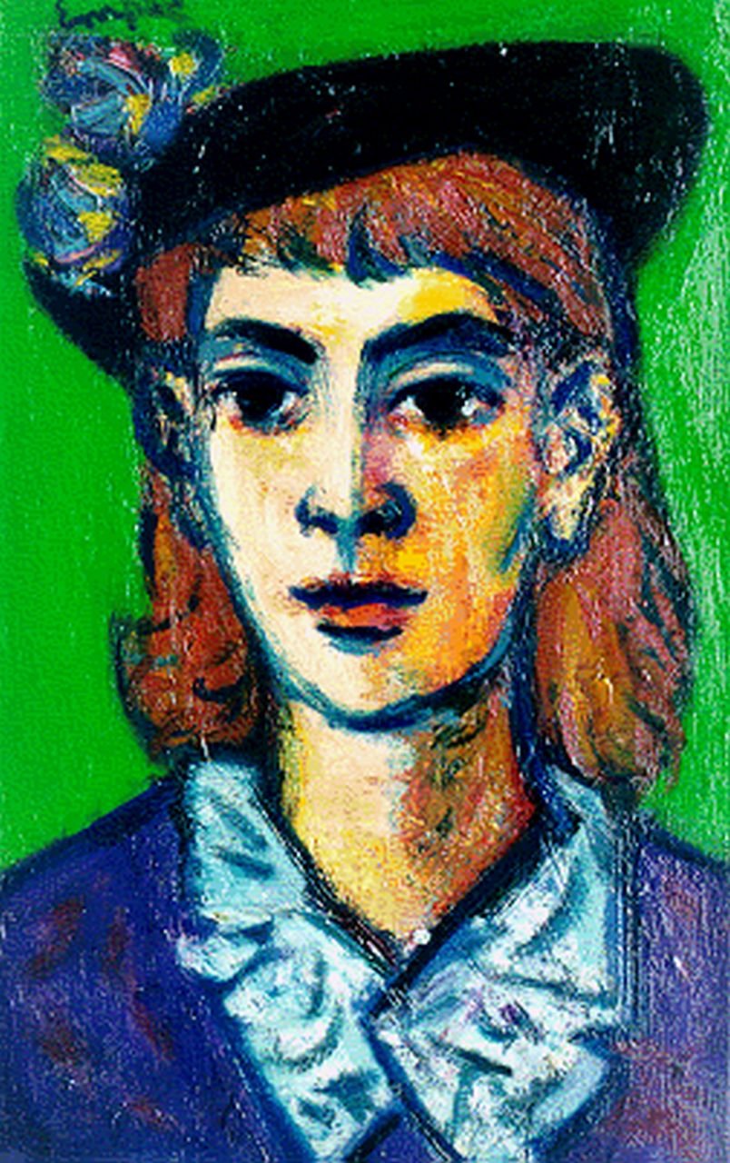 Jan Empel | A portrait of a woman, Öl auf Leinwand, 55,2 x 35,0 cm, signed u.l.