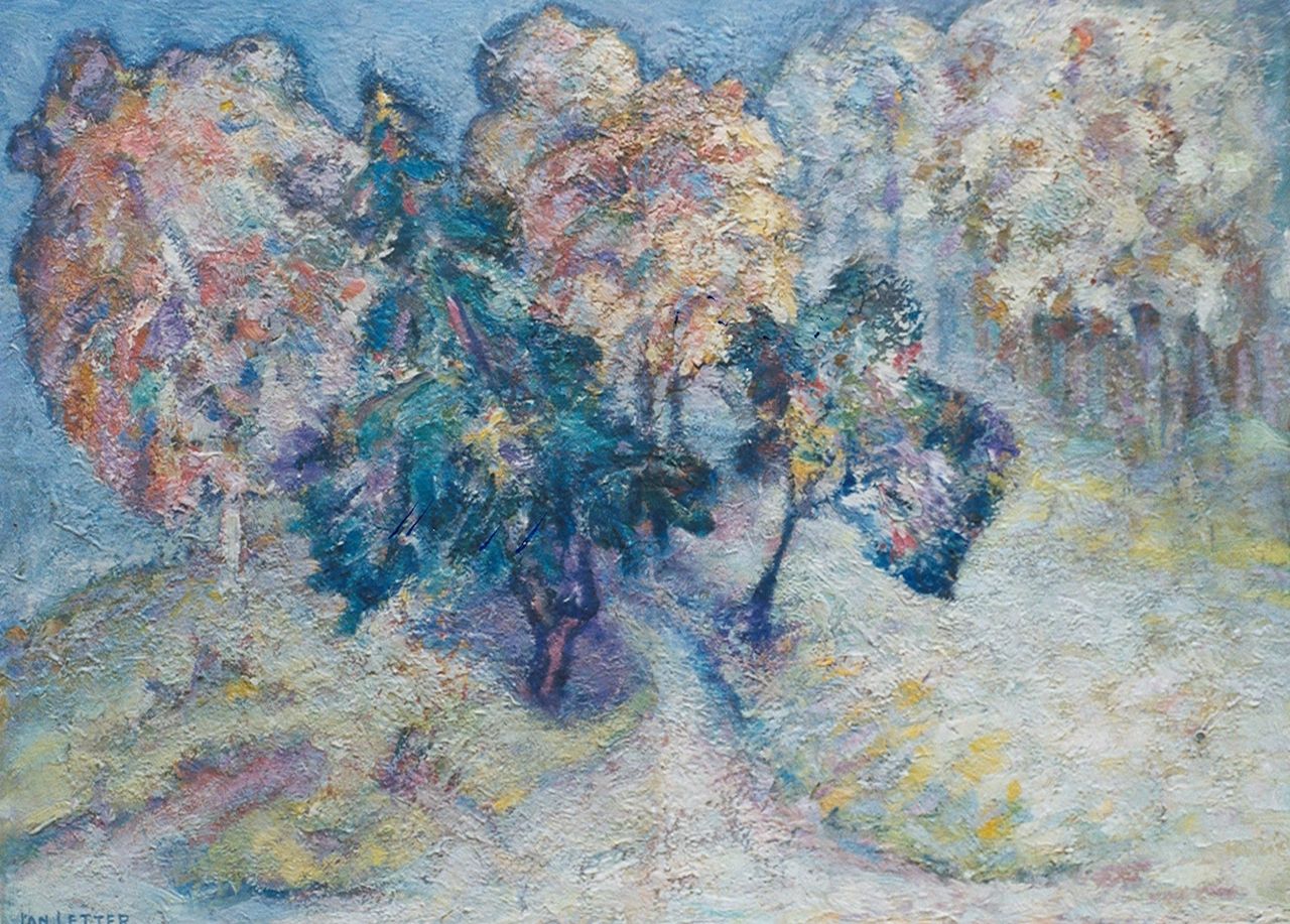 Jan Letter | The orchard, Öl auf Malereifaser, 45,0 x 61,3 cm, signed l.l.