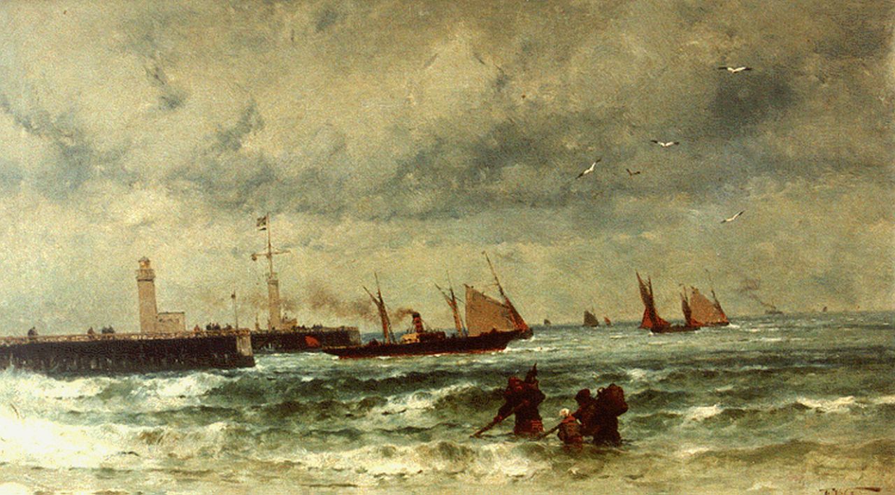 Theodore Alexander Weber | Seascape, Öl auf Leinwand, 33,6 x 55,3 cm, signed l.r.