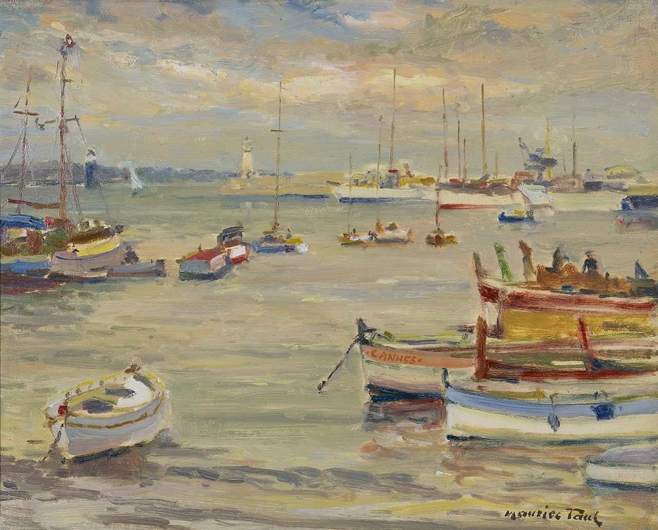 Paul M.  | Maurice Paul, Cannes, Öl auf Leinwand 33,6 x 41,3 cm, signed l.r.