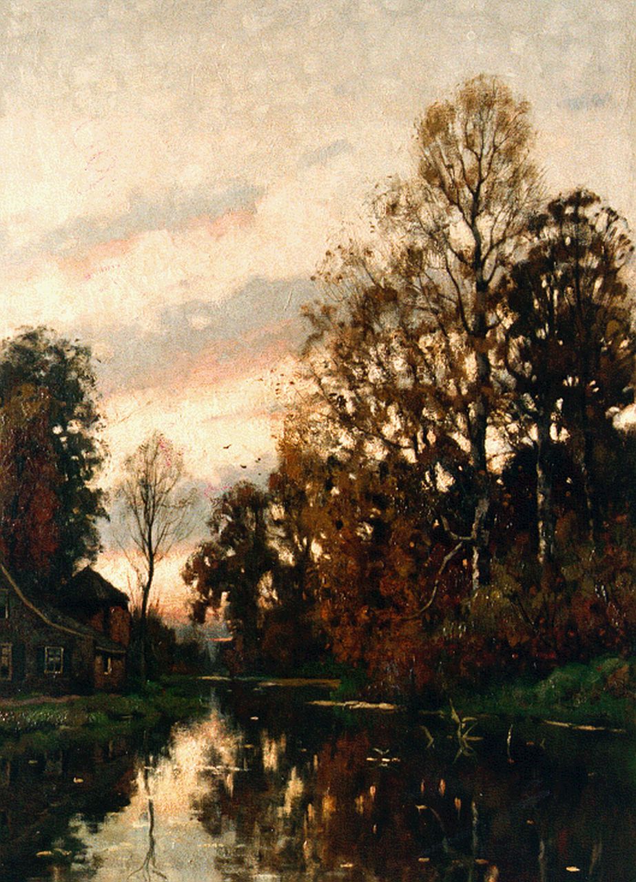 Schiedges jr. P.P.  | Petrus Paulus Schiedges jr., A river landscape, Öl auf Leinwand 99,8 x 63,8 cm, signed l.r.