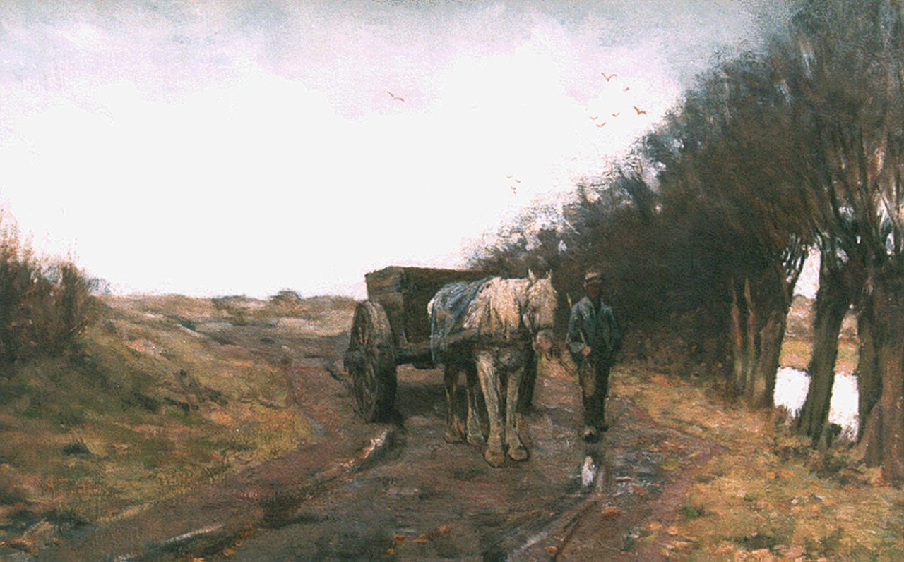 Schregel B.P.  | Bernardus Petrus 'Bernard' Schregel, Homeward bound, Öl auf Leinwand 33,7 x 52,2 cm