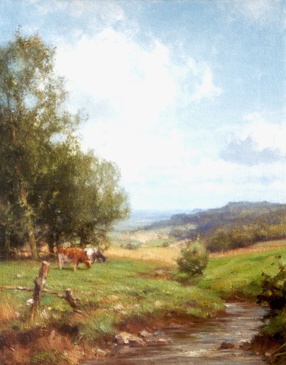 Holtrup J.  | Jan Holtrup, A panoramic view, Epen Zuid-Limburg, Öl auf Leinwand 49,8 x 39,8 cm, signed l.l.