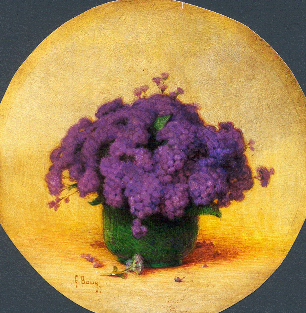 Bouy G.  | Gaston Bouy, A flower still life, Öl auf Holz 33,0 cm, signed l.l.