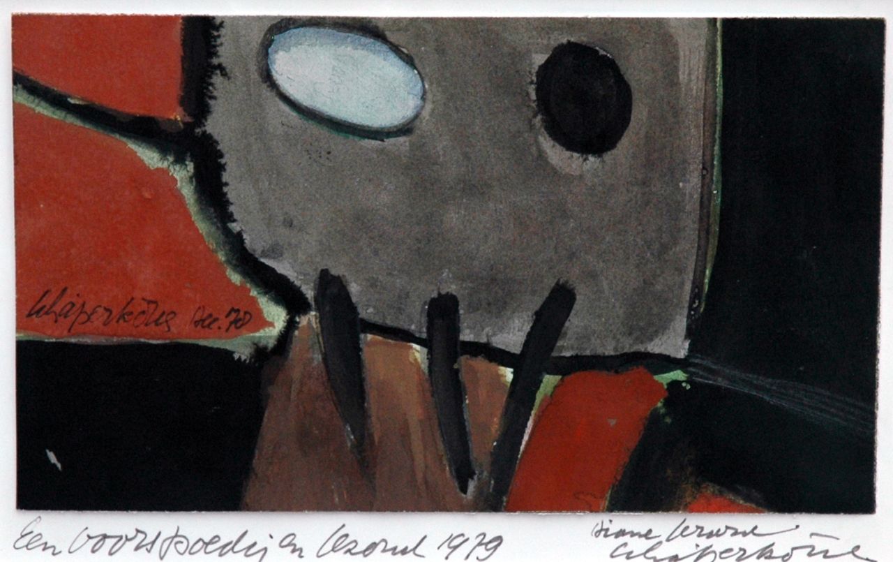 Schäperkötter G.J.  | Gerardus Johannes 'Gerard' Schäperkötter, New-Year's greeting card 1979, Gouache auf Papier 13,5 x 23,6 cm, signed c.l. und dated Dec. '78