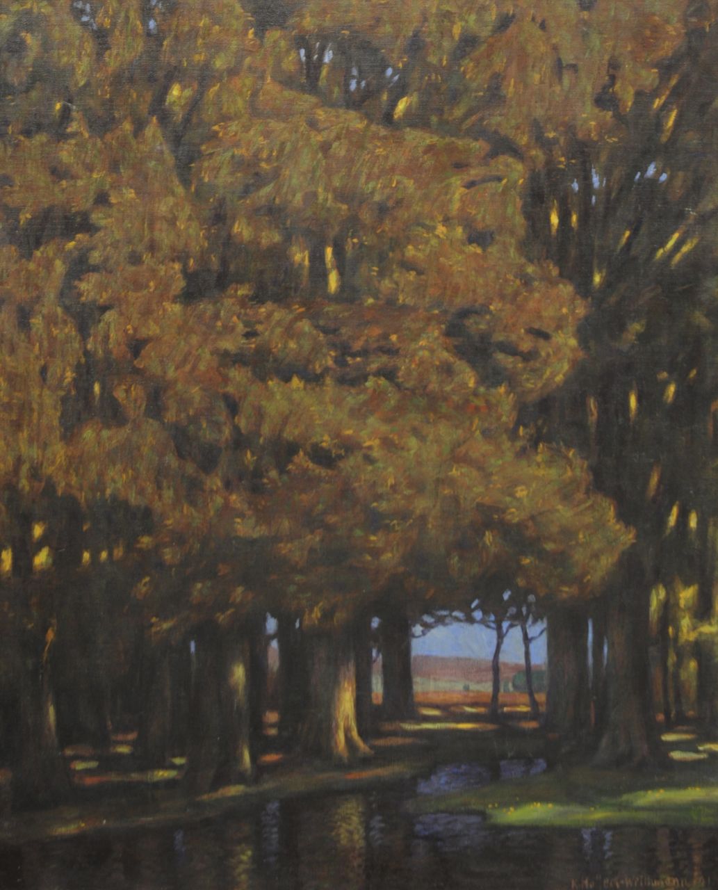 Holleck-Weithmann K.  | Karl Holleck-Weithmann, Der dunkle Wald, Öl auf Leinwand 94,7 x 77,0 cm, Unterzeichnet r.u. und datiert 1911