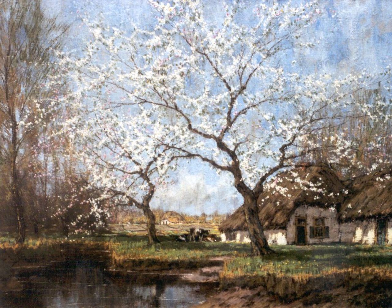 Gorter A.M.  | 'Arnold' Marc Gorter, Blossoming trees, Öl auf Leinwand 62,2 x 79,3 cm, signed l.r.