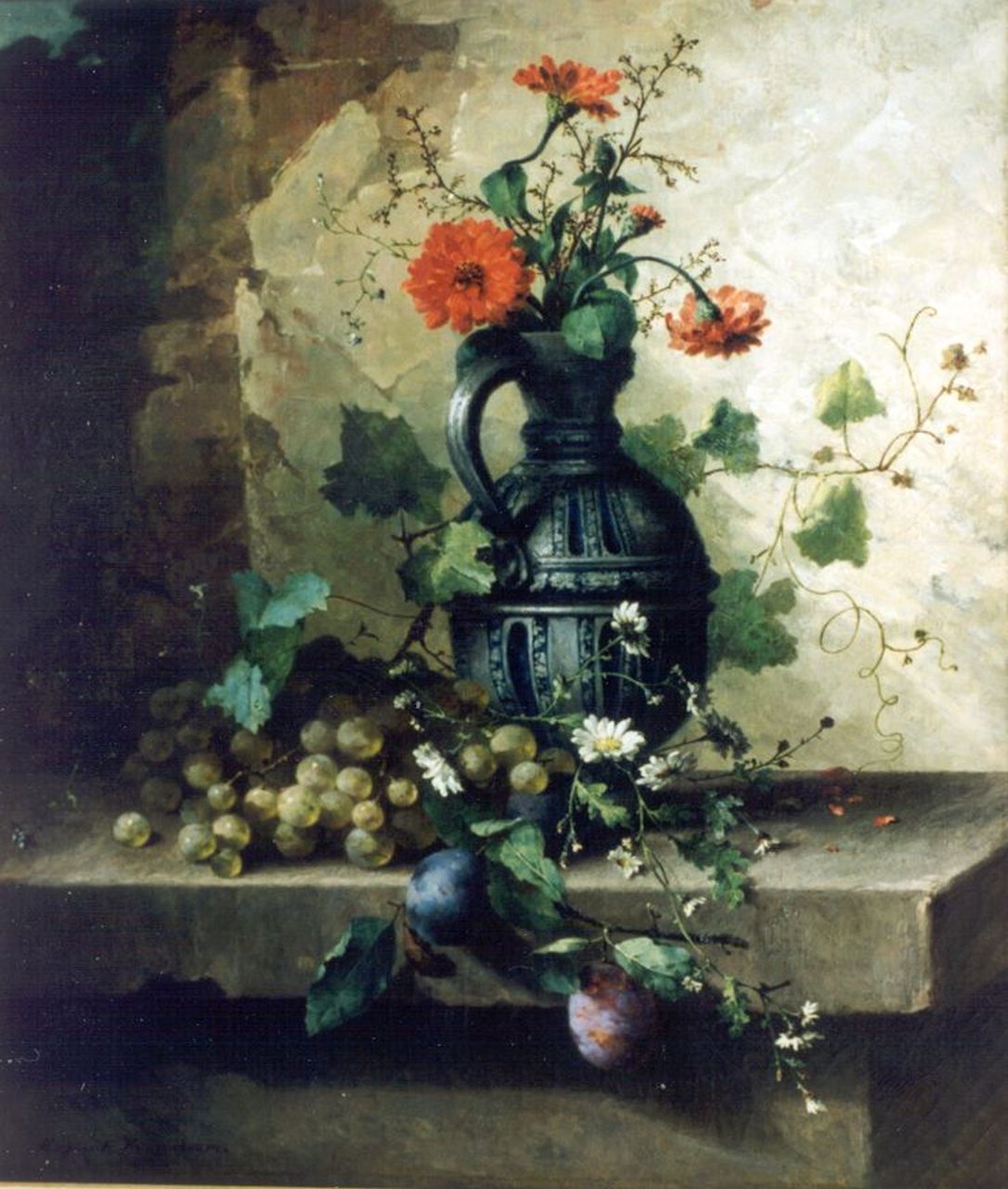 Roosenboom M.C.J.W.H.  | 'Margaretha' Cornelia Johanna Wilhelmina Henriëtta Roosenboom, A still life with flowers, Öl auf Leinwand 64,5 x 55,5 cm, signed l.l.