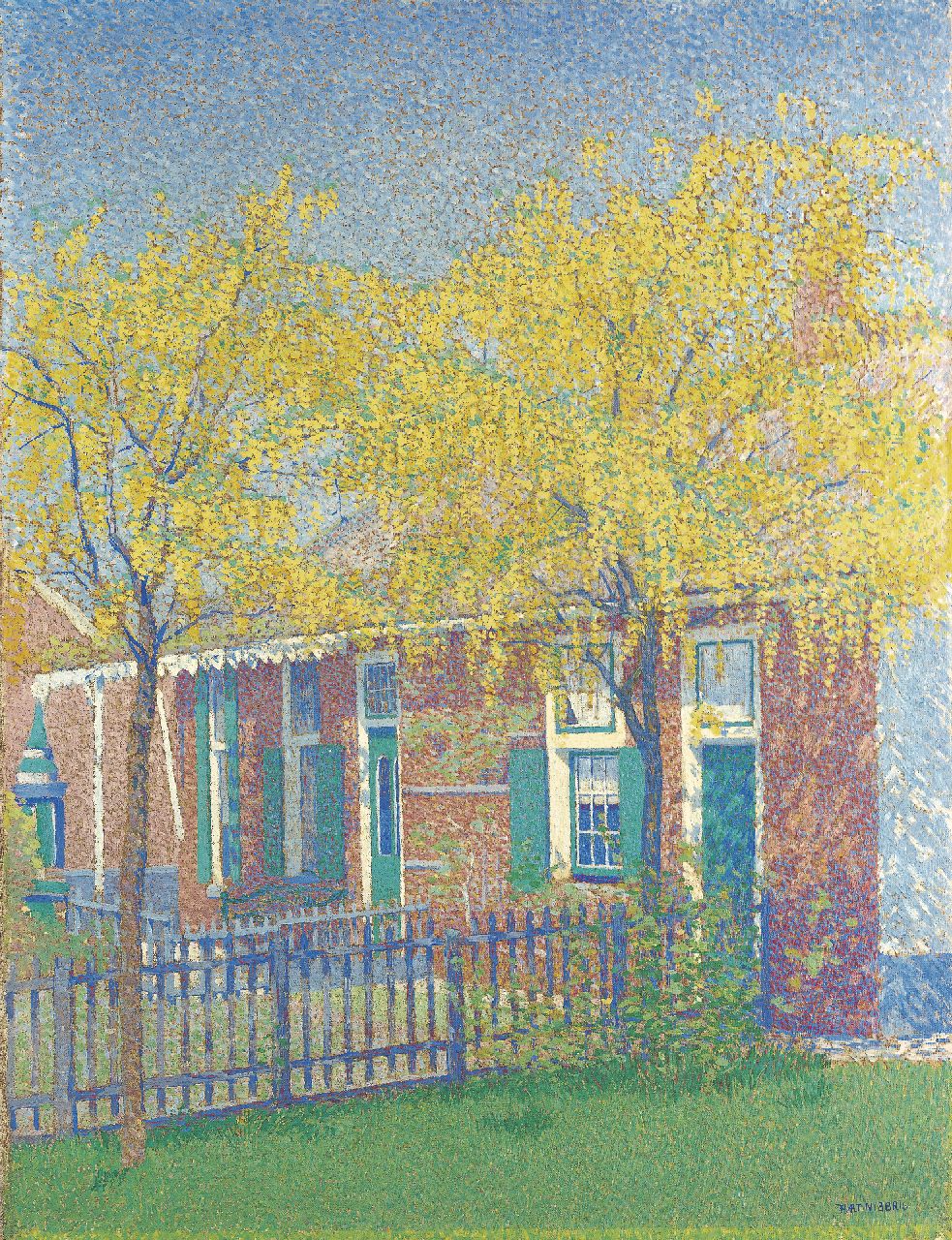 Hart Nibbrig F.  | Ferdinand Hart Nibbrig, Springtime, Blaricum, Öl auf Leinwand 65,8 x 50,1 cm, signed l.r. und painted between 1900-1905