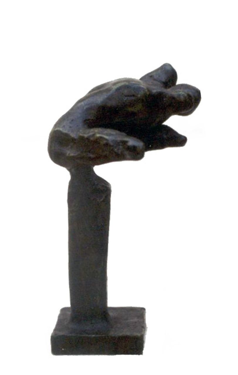 Claus E.  | Eric Claus, Hordenloper, Bronze 16,0 cm, signed with stamp in foot