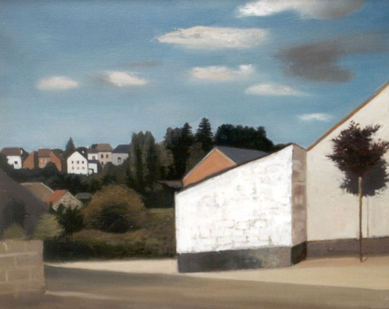Hynckes R.  | Raoul Hynckes, A village, Belgium, Öl auf Leinwand 52,3 x 65,1 cm, signed l.r.