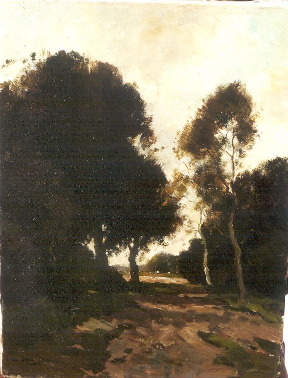 Jac Jongsma | A country lane, Öl auf Leinwand, 41,0 x 30,5 cm, signed l.l.