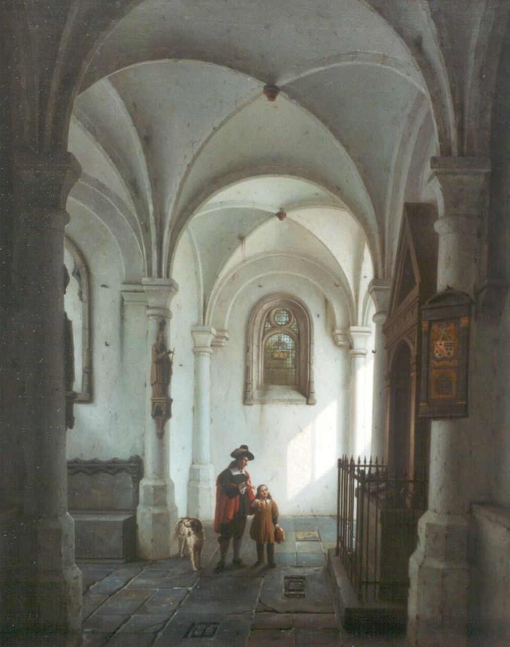 Haanen G.G.  | George Gillis Haanen, A Church Interior, Öl auf Holz 49,6 x 39,6 cm, signed l.l. und dated '1833 Ut.t.'