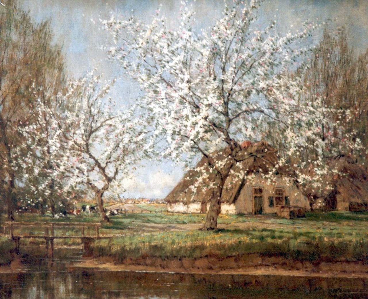 Gorter A.M.  | 'Arnold' Marc Gorter, Blossoming trees, Öl auf Leinwand 56,3 x 76,3 cm, signed l.r.