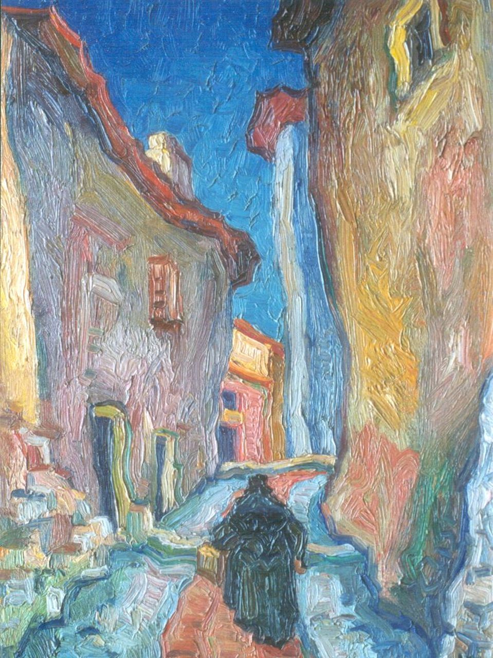 Guus Melai | Southern street, Öl auf Leinwand, 47,6 x 36,6 cm, signed l.r. und dated '49