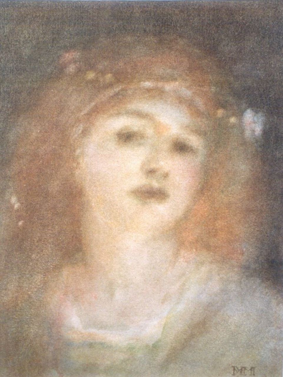 Maris M. | Matthijs Maris, Aurelia, The Golden, Aquarell auf Papier 20,8 x 16,5 cm, signed l.r. with monogram Maris M. | Matthijs Maris, Aurelia, The Golden, Aquarell auf Papier 20,8 x 16,5 cm, signed l.r. with monogram