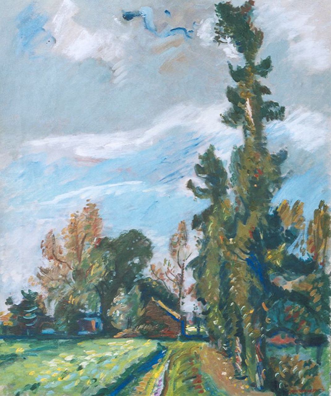 Wiegers J.  | Jan Wiegers, The Veluwe, Öl auf Leinwand 61,4 x 50,5 cm, signed l.r. und painted '41