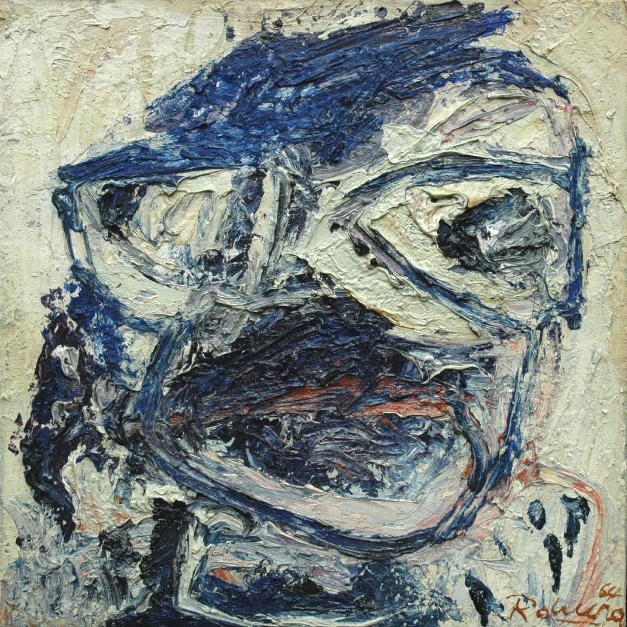 Romera J.  | Julio Romera, Le chanteur, Öl auf Leinwand 35,2 x 35,1 cm, signed l.r. und painted '64