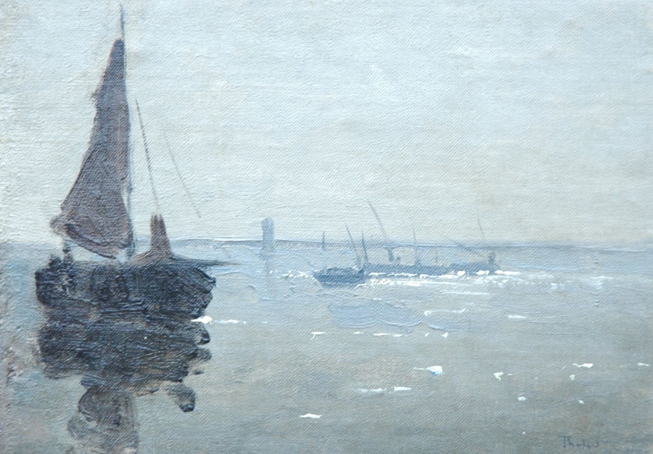 Tholen W.B.  | Willem Bastiaan Tholen, Early morning, Öl auf Leinwand auf Holz 15,8 x 22,1 cm, signed l.r.