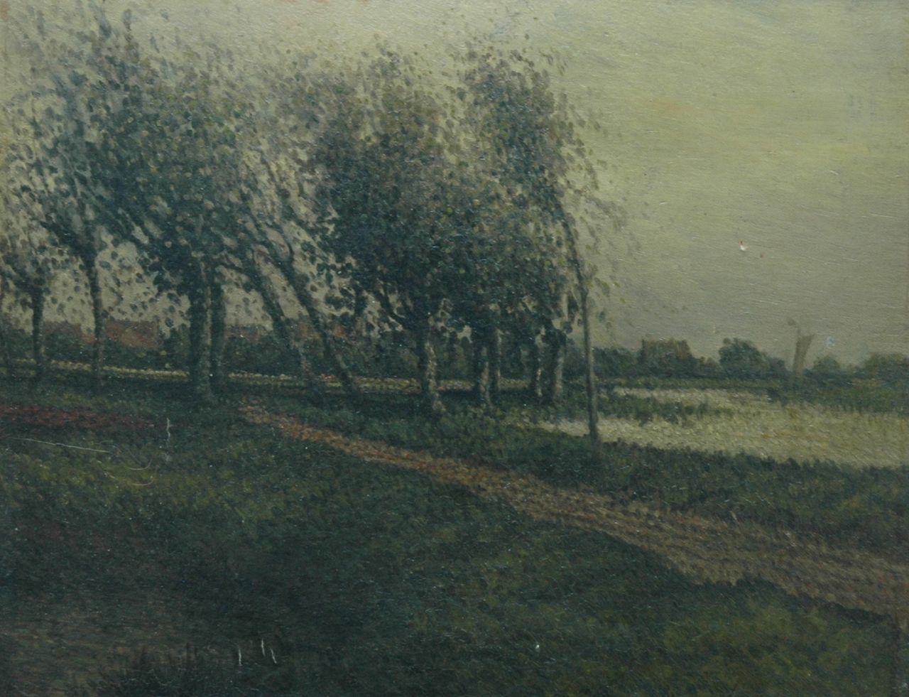 Daalhoff H.A. van | Hermanus Antonius 'Henri' van Daalhoff, Landscape, Öl auf Holz 32,0 x 40,1 cm, signed l.r.
