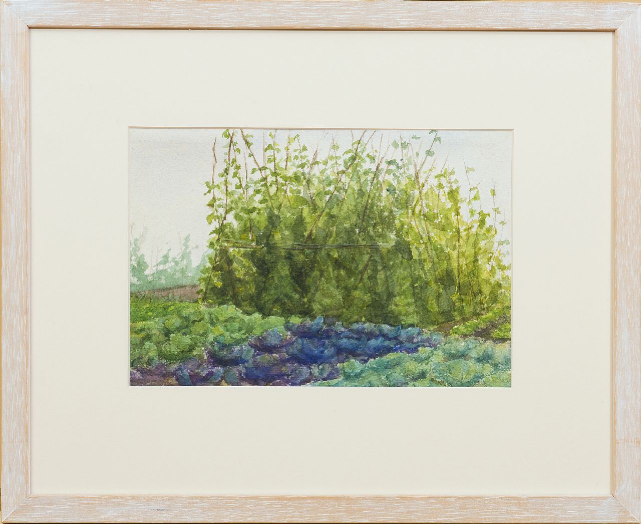 Fritzlin M.C.L.  | Maria Charlotta 'Louise' Fritzlin, Gemüsegarten, Aquarell auf Papier 18,7 x 27,6 cm, datiert '97 im Verso