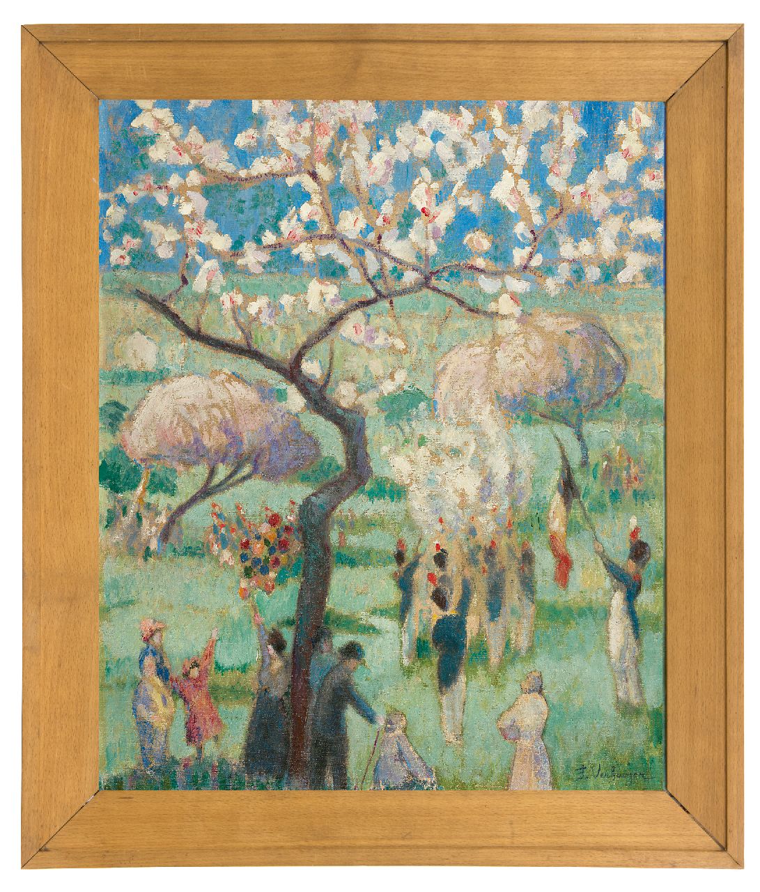 Verhaegen F.  | Fernand Verhaegen | Gemälde zum Verkauf angeboten | Das St. Rolende Fest, Gerpinnes, Öl auf Leinwand 54,5 x 44,7 cm, Unterzeichnet r.u. und zu datieren um 1913