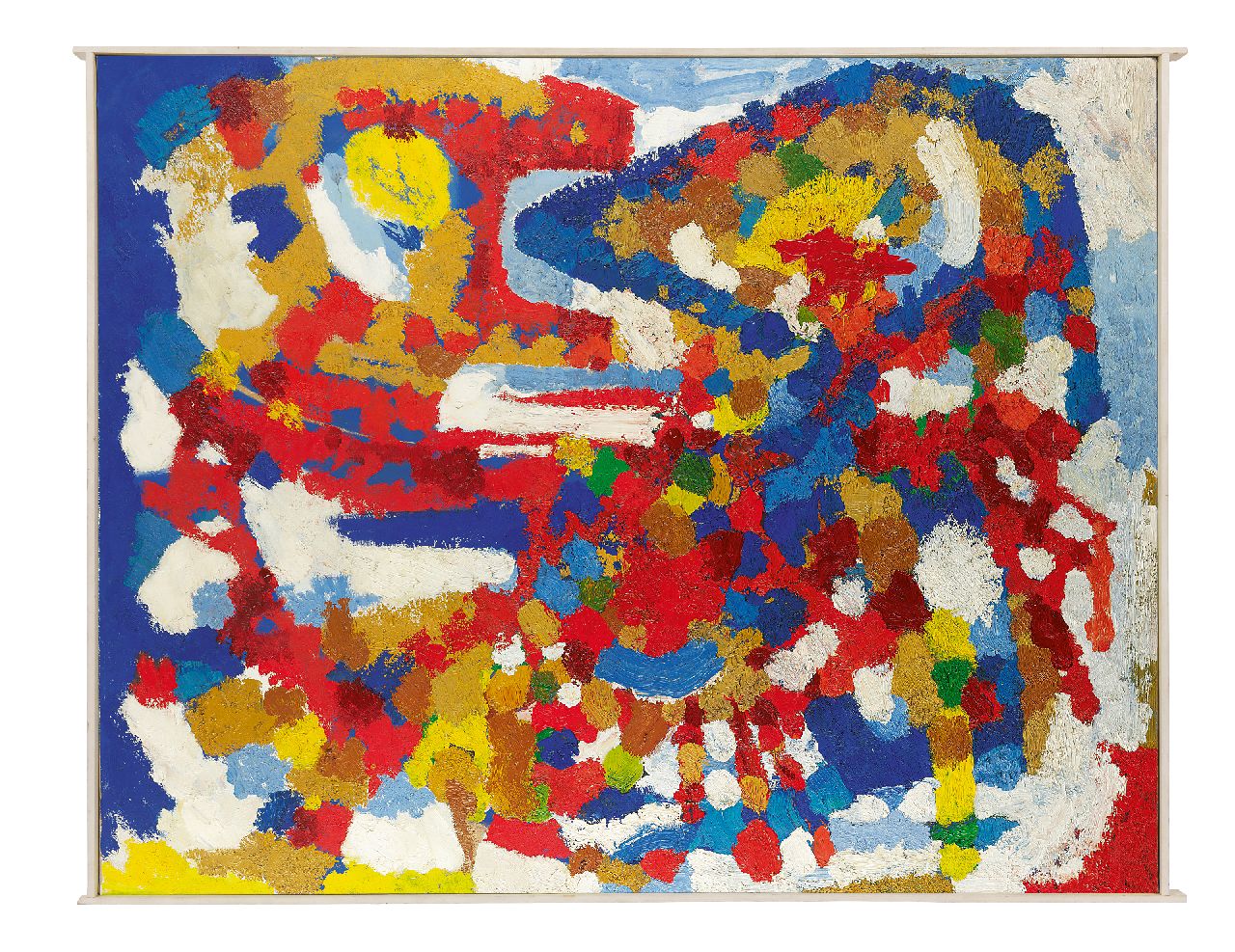 Hunziker F.  | Frieda Hunziker, Das Paar, Öl auf Leinwand 99,9 x 124,4 cm, Unterzeichnet auf Keilrahmen und zu datieren um 1959