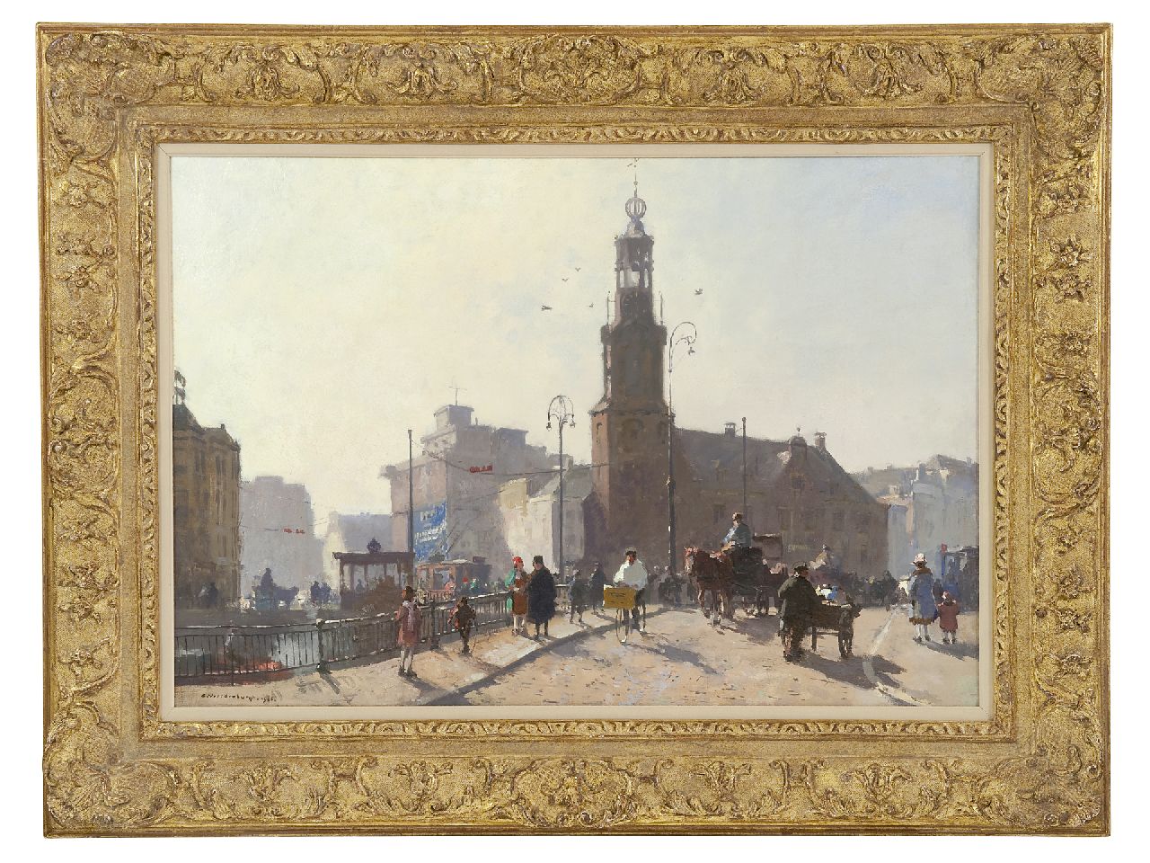 Vreedenburgh C.  | Cornelis Vreedenburgh, De 'Munt', Amsterdam, Öl auf Leinwand 47,8 x 70,0 cm, Unterzeichnet u.l. und datiert 1926