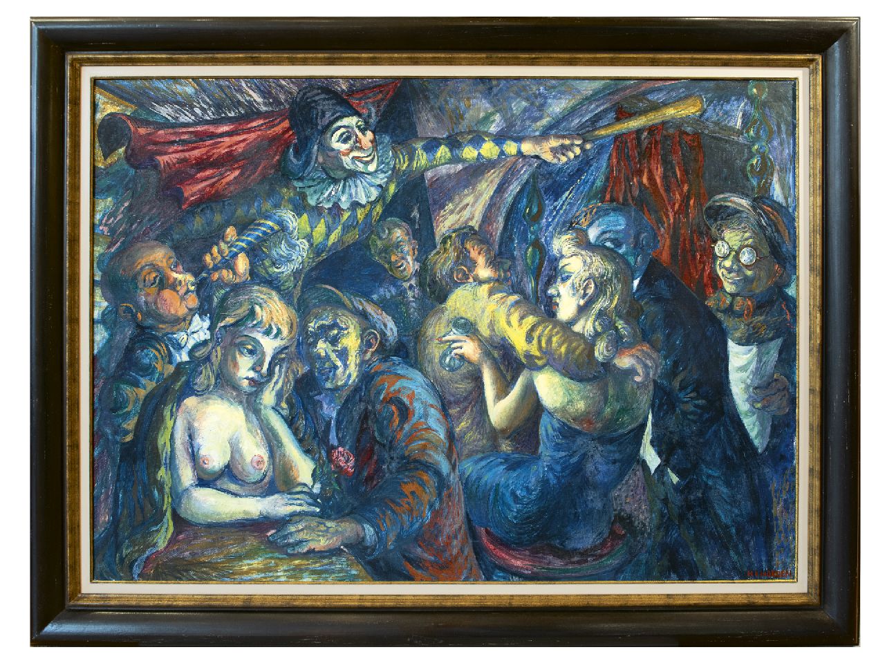 Norden H. van | Hans van Norden | Gemälde zum Verkauf angeboten | Fastnacht, Öl auf Leinwand 95,2 x 135,2 cm, Unterzeichnet r.u. und zu datieren um 1951