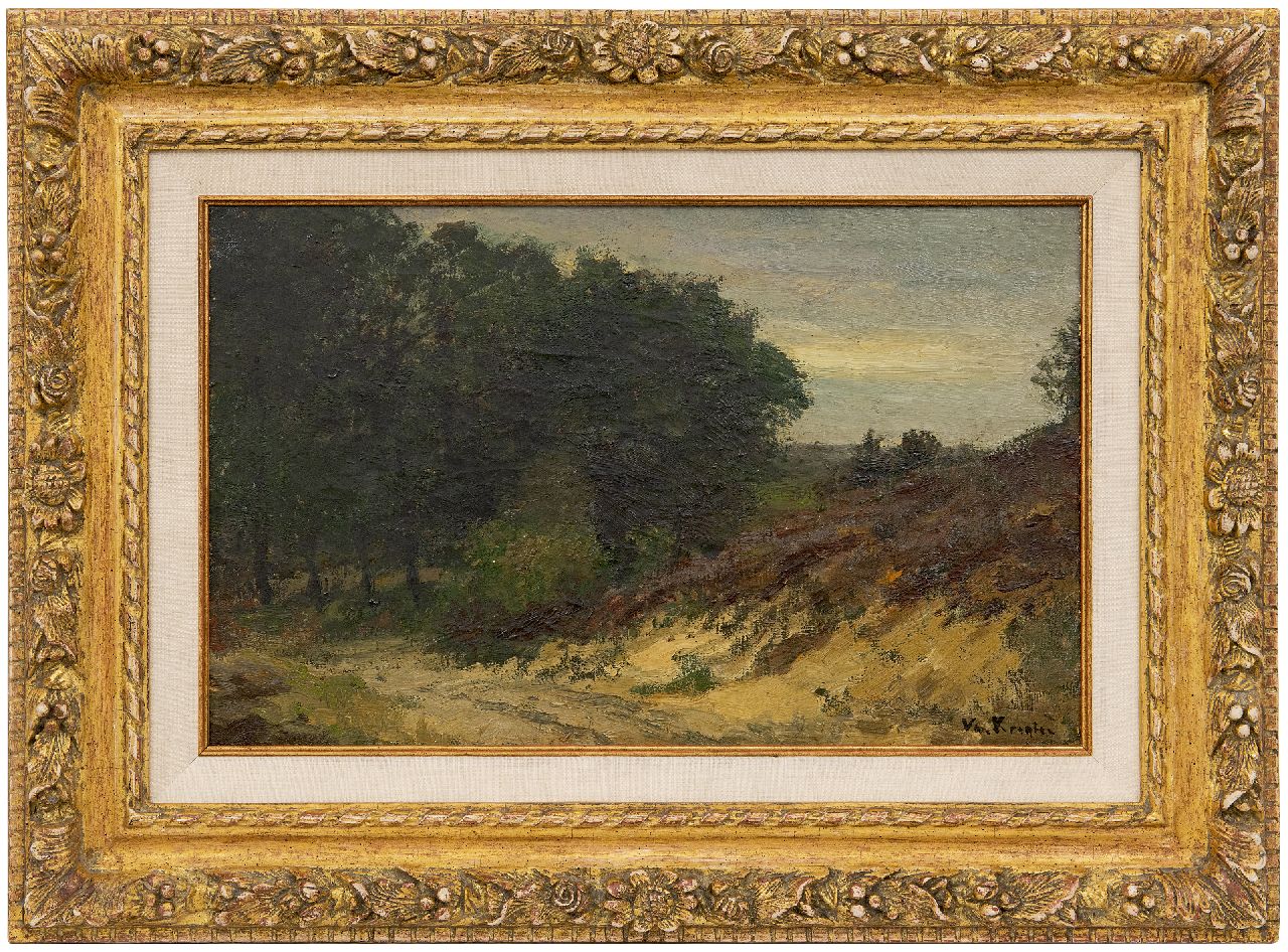 Kregten J.A.R.F. van | Johannes Aurelius Richard 'Fedor' van Kregten | Gemälde zum Verkauf angeboten | Landschaft in Drente, Öl auf Leinwand 34,2 x 54,5 cm, Unterzeichnet r.u.
