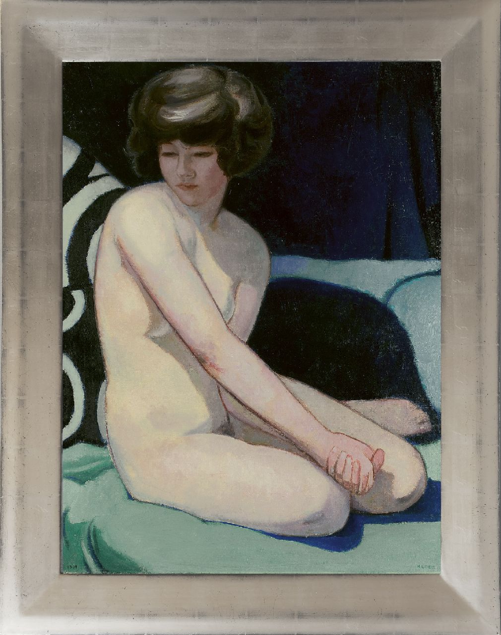 Kloos C.  | Cornelis Kloos | Gemälde zum Verkauf angeboten | Weiblicher Akt und Kissen, Öl auf Leinwand 80,2 x 60,2 cm, Unterzeichnet r.u. und datiert 1928