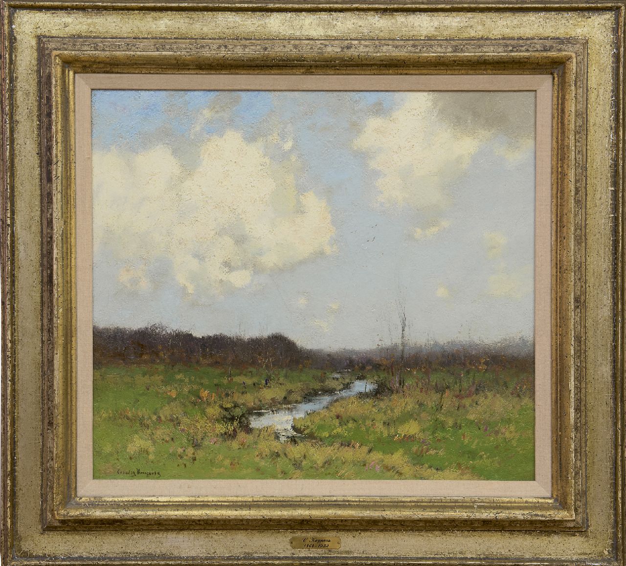 Kuijpers C.  | Cornelis Kuijpers | Gemälde zum Verkauf angeboten | Weidelandschaft, Öl auf Leinwand 40,0 x 44,8 cm, Unterzeichnet l.u.