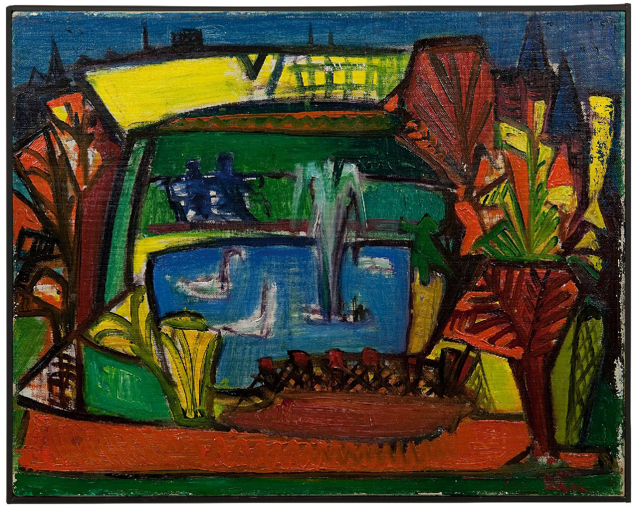 Frankot R.  | Roelof 'Roel' Frankot | Gemälde zum Verkauf angeboten | Traum, Öl auf Leinwand 40,1 x 50,0 cm, zu datieren um 1978