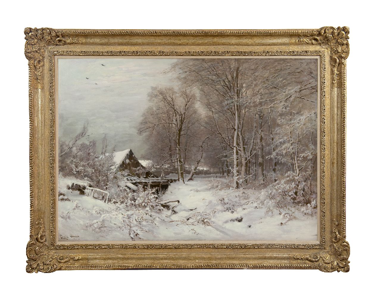 Apol L.F.H.  | Lodewijk Franciscus Hendrik 'Louis' Apol, Der Winter hält Einzug, Öl auf Leinwand 80,0 x 112,2 cm, Unterzeichnet l.u.