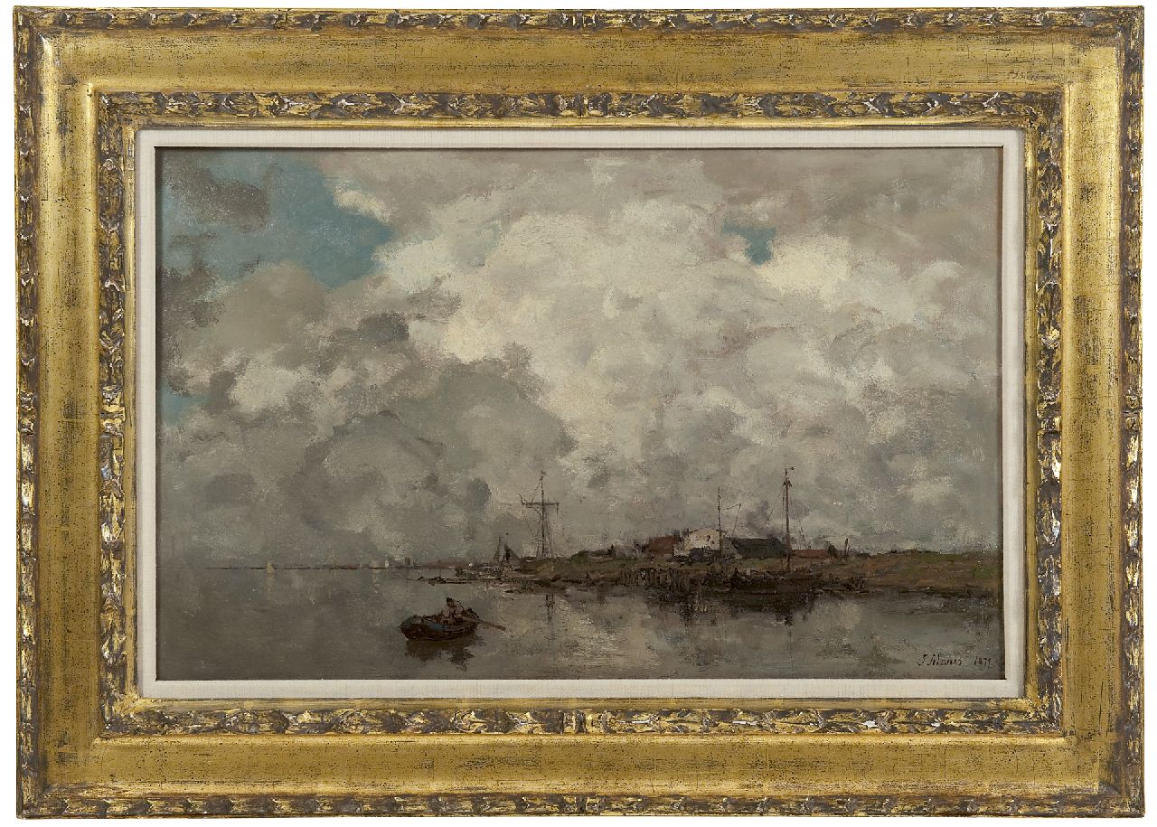 Maris J.H.  | Jacobus Hendricus 'Jacob' Maris, Wirkung der Wolken, Öl auf Leinwand 38,2 x 60,1 cm, Unterzeichnet r.u. und datiert 1877