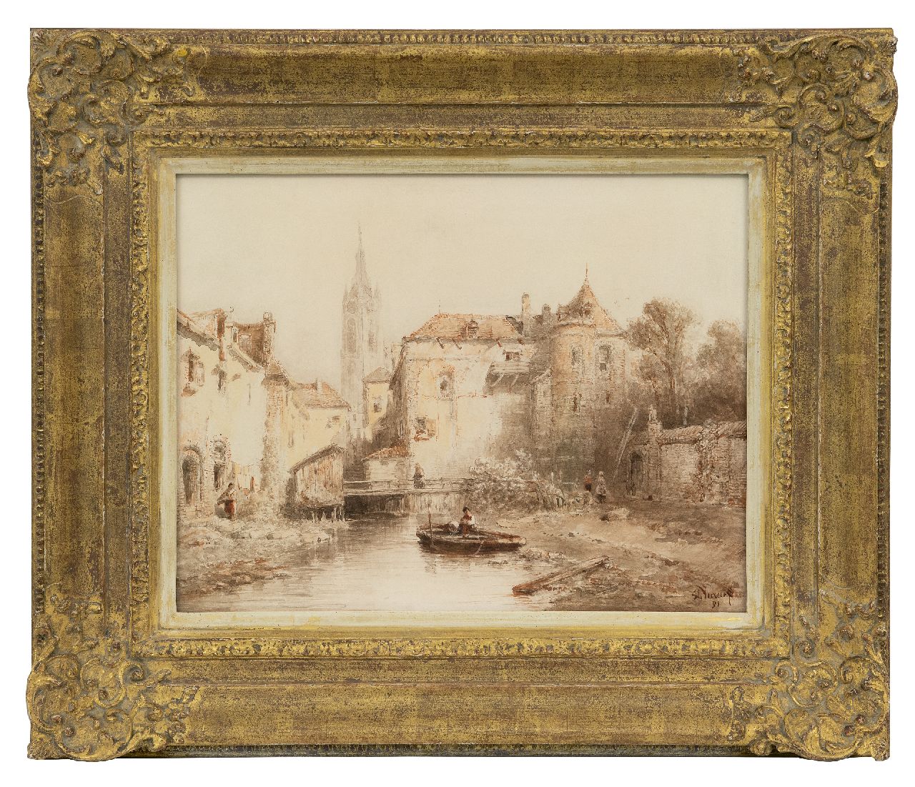 Salomon Verveer Aquarelle und Zeichnungen zum Verkauf Stadtansicht